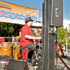 Concerts in the Plaza with Burning James and the Funky Flames
